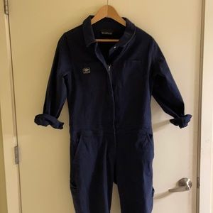 Wildfang Coverall Jumpsuit Medium Navy